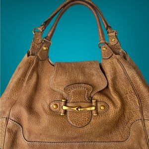 Gucci Carmel distressed Guccisima Horsebit